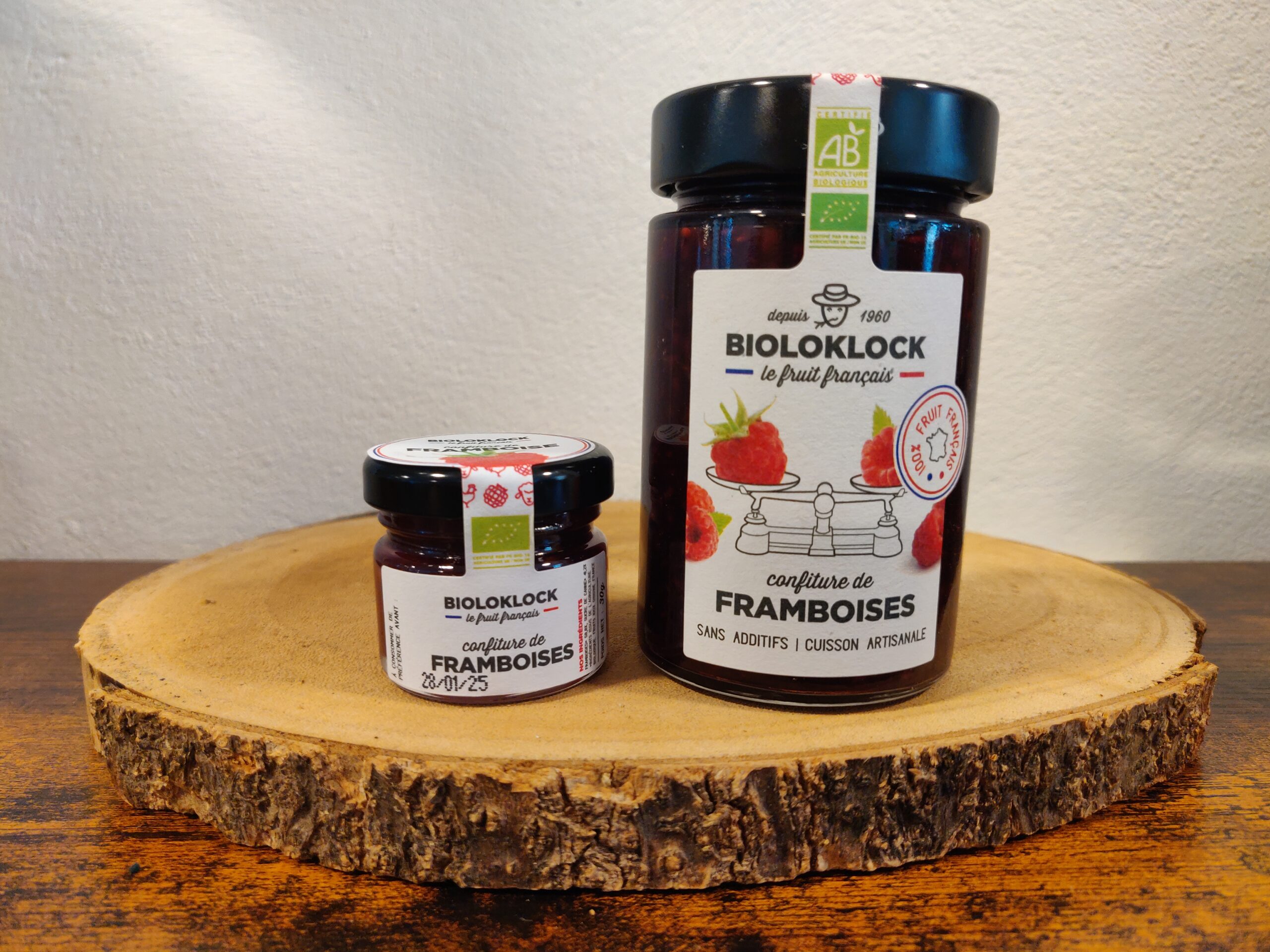 Confiture de framboises bio France