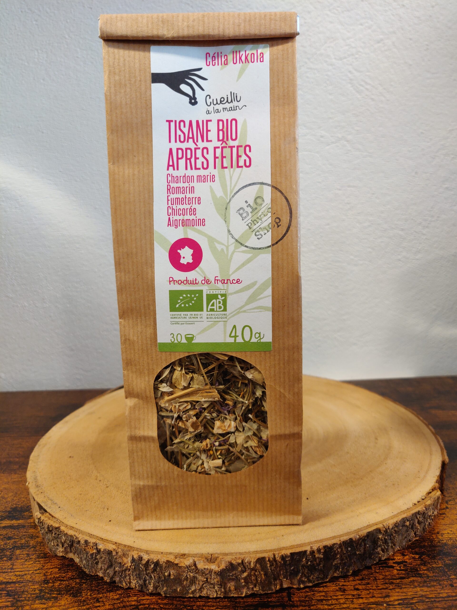 Tisane bio après fête