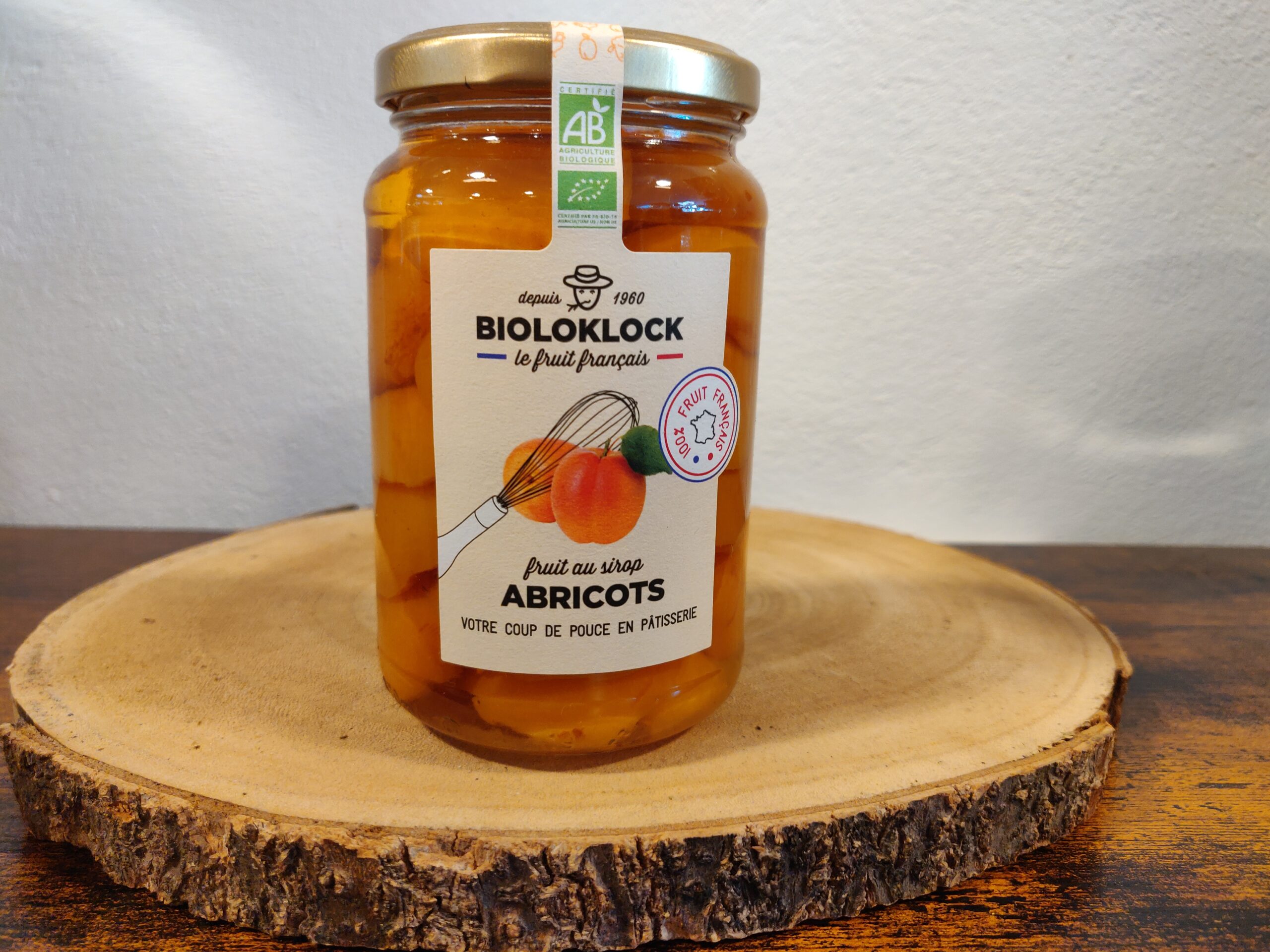 Abricots bio au sirop France