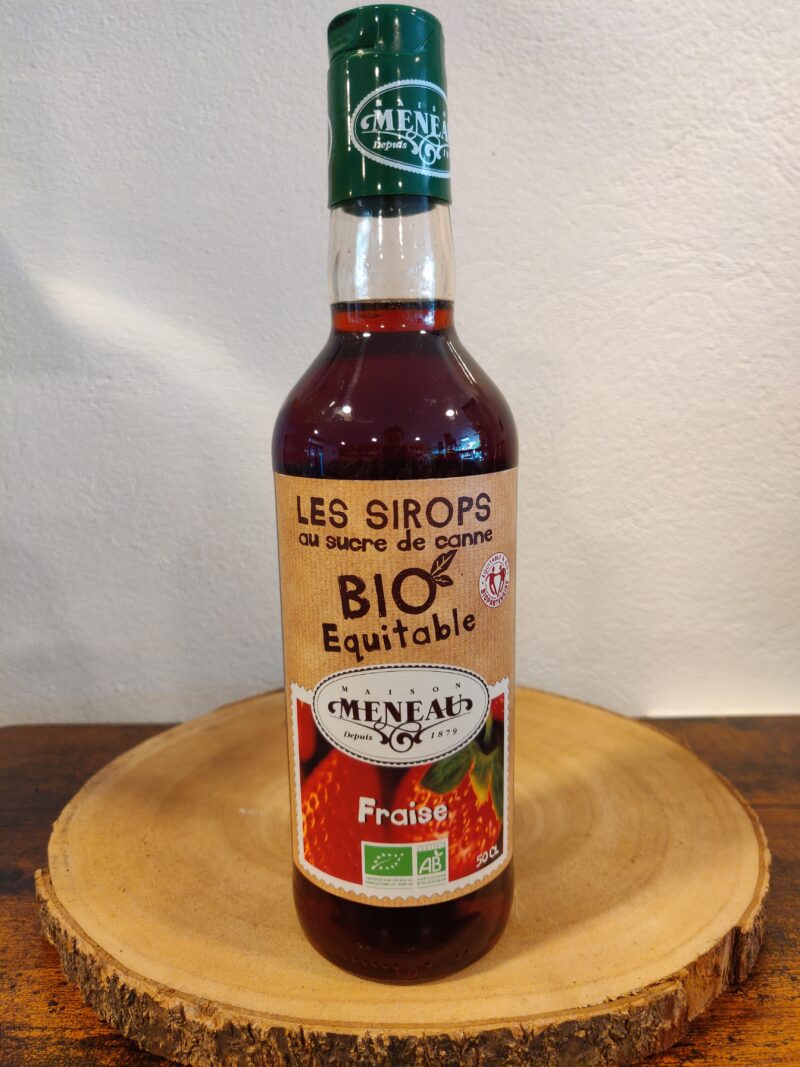 Sirop de fraises bio équitable