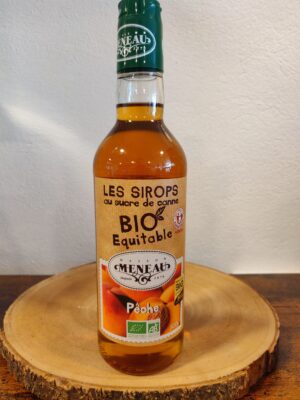 Sirop de pêche bio équitable