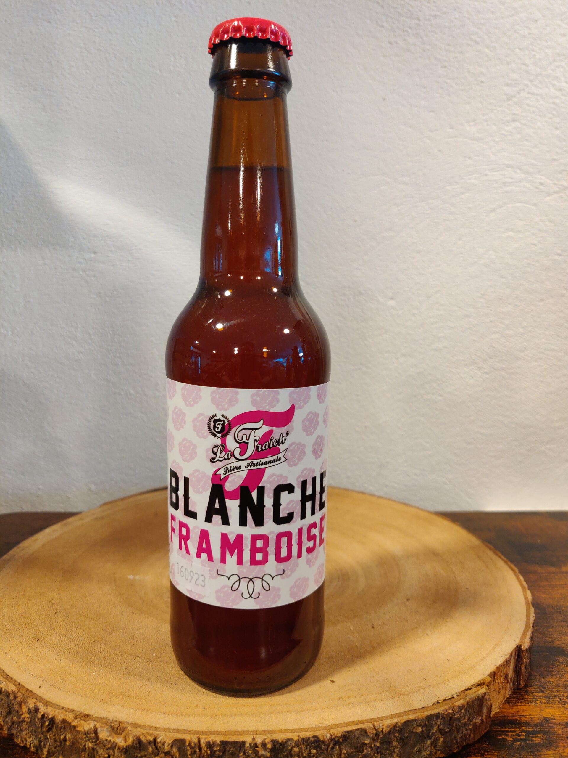 Bière artisanale a la framboise