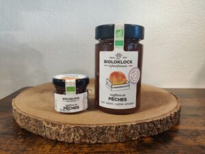 Confiture de pêches bio France