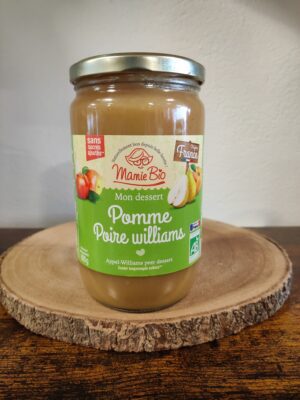 compote pomme poire bio sans sucre ajouté